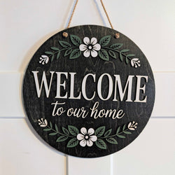 HD - Door Sign - Welcome to our home - view 1