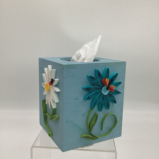 Kleenex Box Paper Quilled - 4 sided