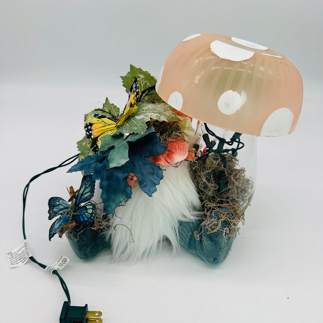Mushroom peach gnome lantern