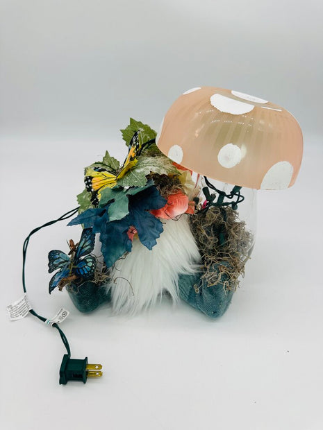 Mushroom peach gnome lantern