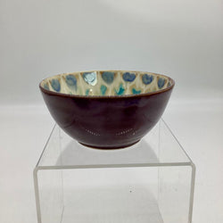 Soup Bowl- Merlot Peacock - view 3