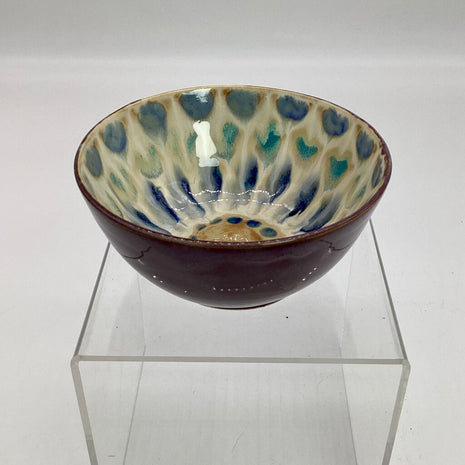 Soup Bowl- Merlot Peacock