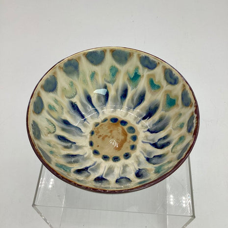 Soup Bowl- Merlot Peacock