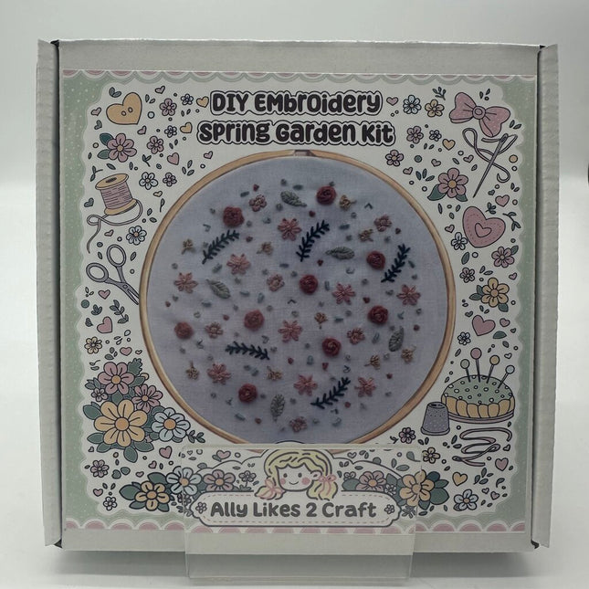DIY Spring Garden Embroidery Kit