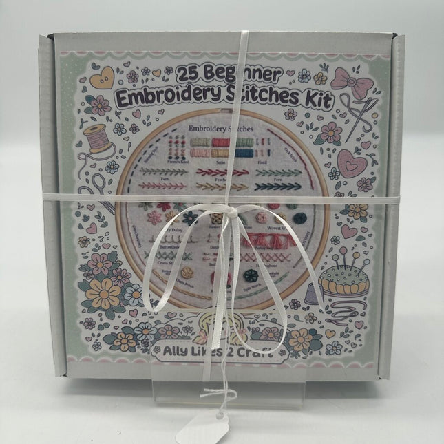 DIY Beginner Embroidery Kit Bundle