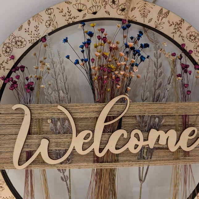 HD - Door Sign Welcome Floral