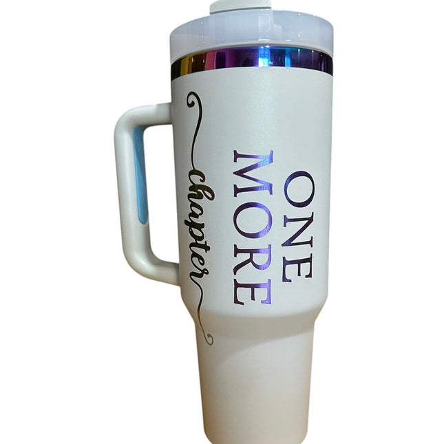 40 oz Tumbler One More Chapter Gray
