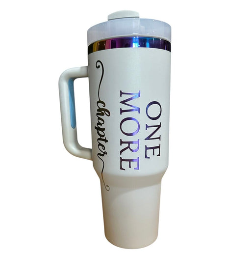 40 oz Tumbler One More Chapter Gray