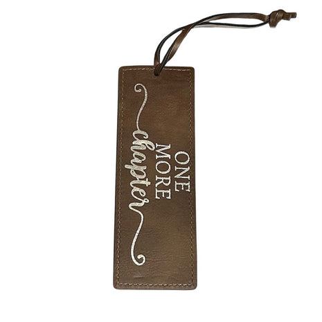 Brown Leather Bookmark One More Chapter