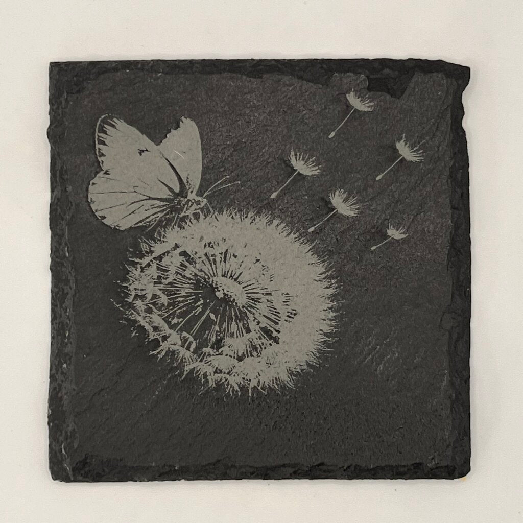 Coaster - Butterfly Blowing Dandelion