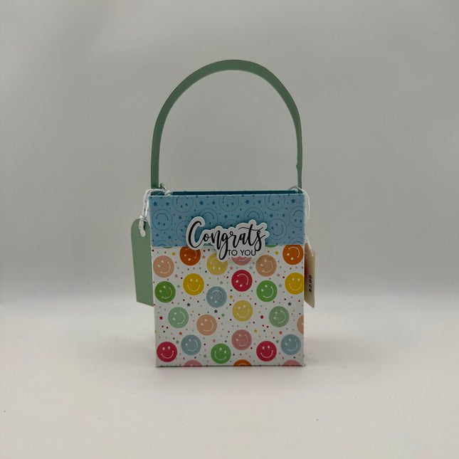 Mini Gift Bags - Congrats To You Smiley Faces