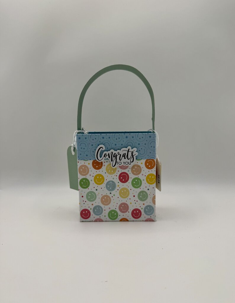 Mini Gift Bags - Congrats To You Smiley Faces