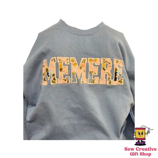 Memere Applique Sweatshirt - Crewneck