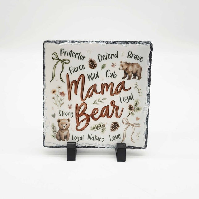 Shelf sitter- Mama Bear slate