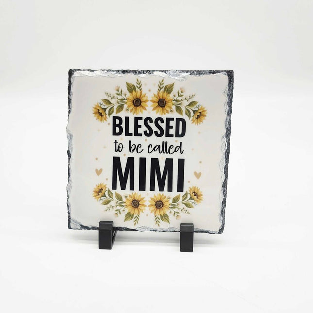 Shelf sitter- Blessed to be mimi slate