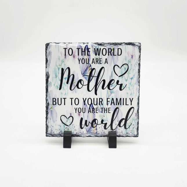 Shelf sitter- Mother- butterflies slate