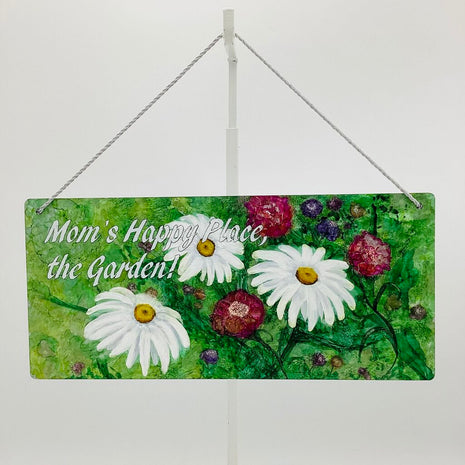 5x11 Metal Sign- Mom's Happy Place