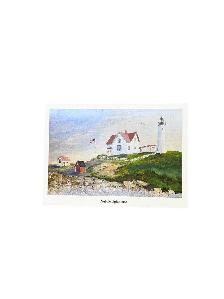 Nubble Lighthouse Blank Greeting Card