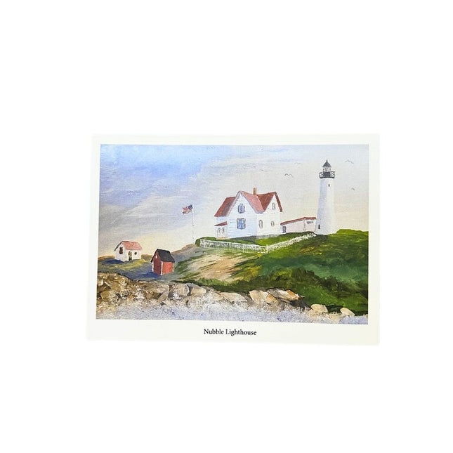 Nubble Lighthouse Blank Greeting Card