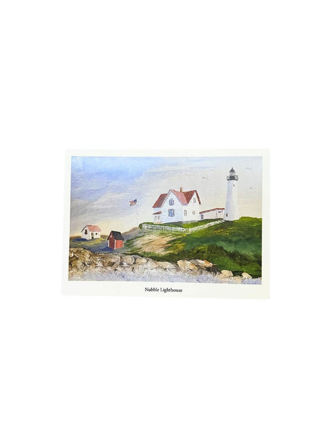 Nubble Lighthouse Blank Greeting Card