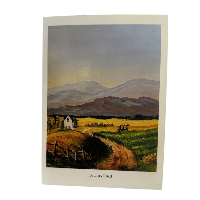 Country Road Blank Greeting Card