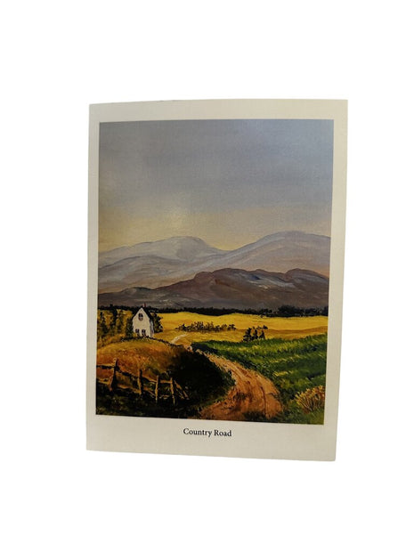 Country Road Blank Greeting Card