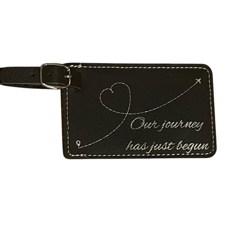 Luggage Tag Our Journey Black