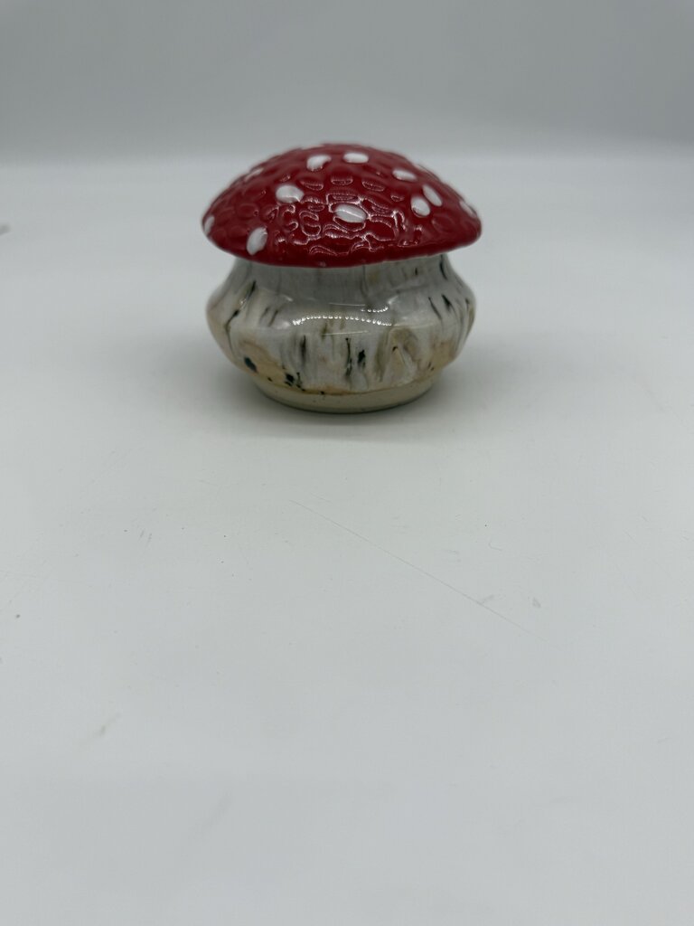 Mushroom Jar-red top