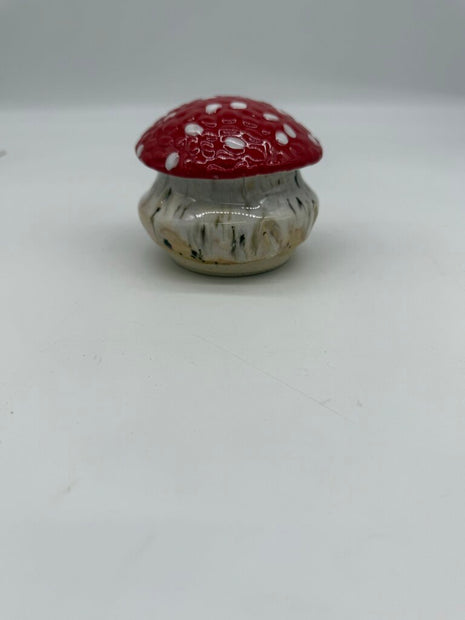 Mushroom Jar-red top