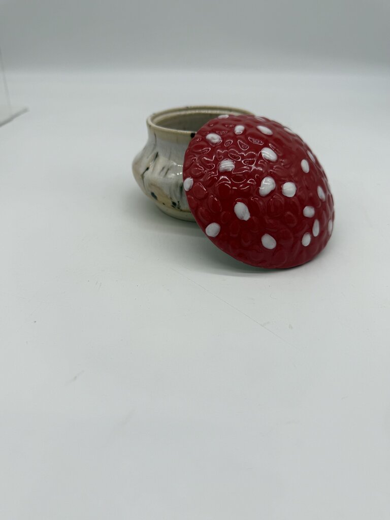 Mushroom Jar-red top