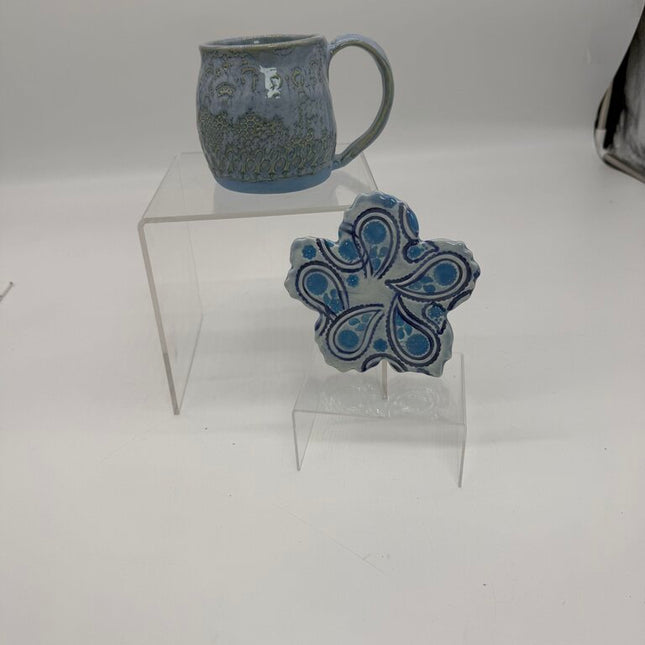 Blue Lace Mug and coaster