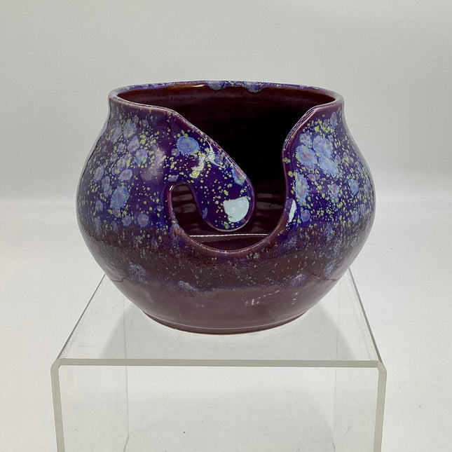 Yarn Bowl- Merlot/Hydrangea