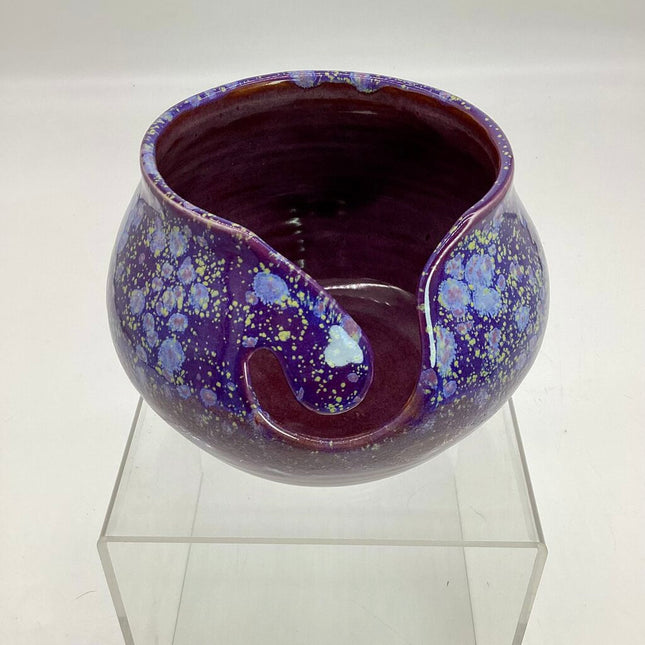 Yarn Bowl- Merlot/Hydrangea