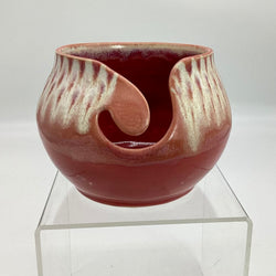 Yarn Bowl- Pink/White - view 1