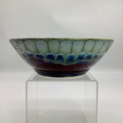 Peacock Bowl- Merlot/Artic Blue - view 3
