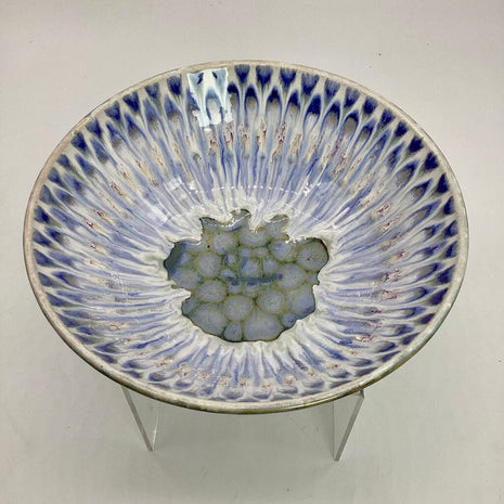 Peacock Bowl- Merlot/Artic Blue