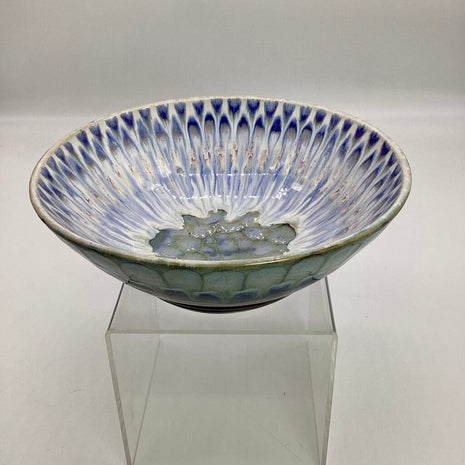 Peacock Bowl- Merlot/Artic Blue