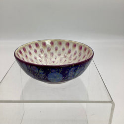 Ring Bowl- Purple Peacock/Hydrangea - view 3