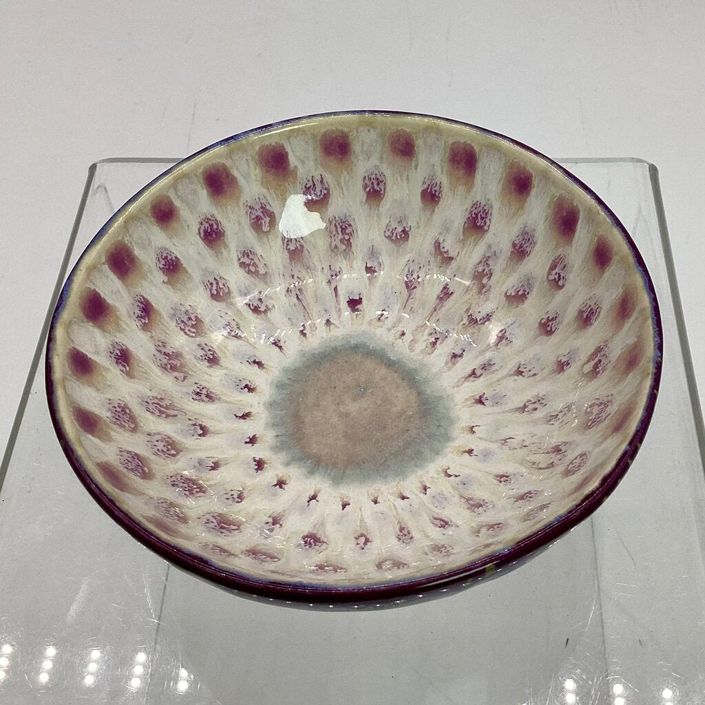 Ring Bowl- Purple Peacock/Hydrangea