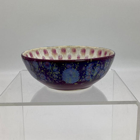 Ring Bowl- Purple Peacock/Hydrangea