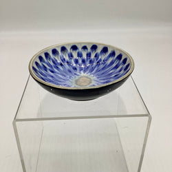 Ring Bowl- Cobalt Peacock - view 1