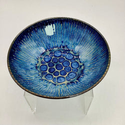 Serving Bowl- Sapphire/Silver FP - view 2