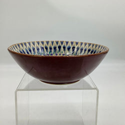 Serving Bowl- Merlot/Blue Peacock - view 3