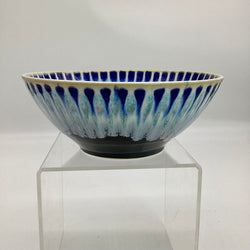 Serving Bowl- Cobalt Peacock - view 3