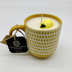 Pina Colada (Yellow Teardrop Mug) - Mug Candle - 100% Soy Wax - view 3