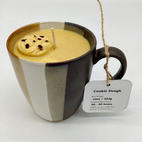 Cookie Dough (Striped Mug) - Mug Candle - 100% Soy Wax