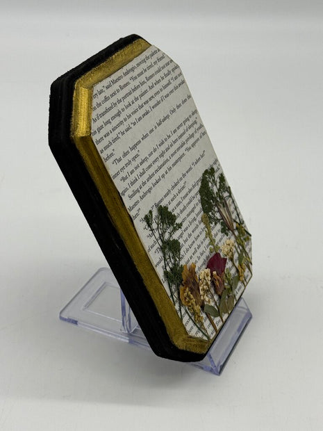 Book Floral Art Sign