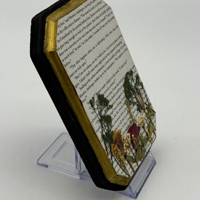Book Floral Art Sign