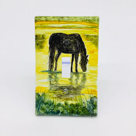 Single Light Switch- Horse Reflections