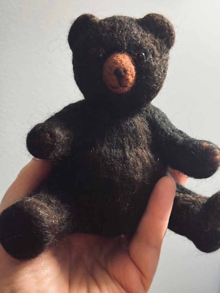 Mary Ellen's Felted black bear